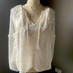 NWT express romantic flowy top size small